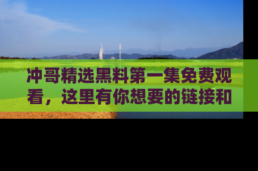 冲哥精选黑料第一集免费观看，这里有你想要的链接和内幕！
