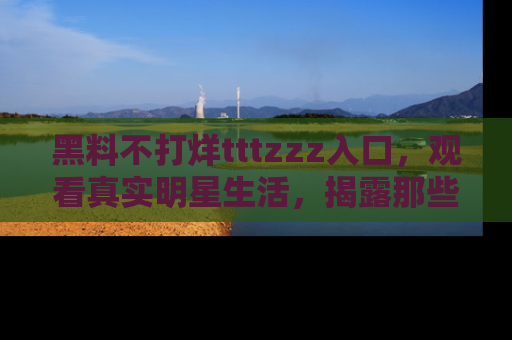 黑料不打烊tttzzz入口，观看真实明星生活，揭露那些不为人知的真相